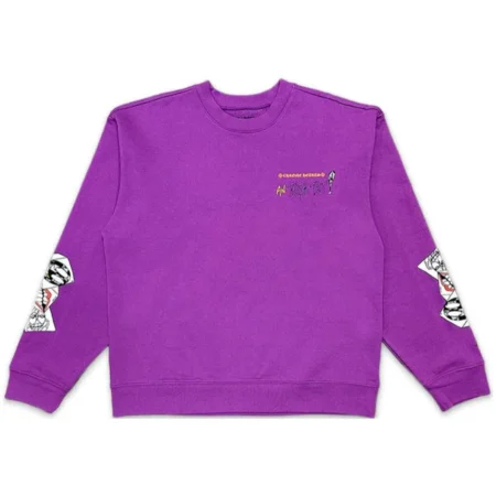 Chrome Hearts Matty Boy I Want More Not Less Crewneck Purple