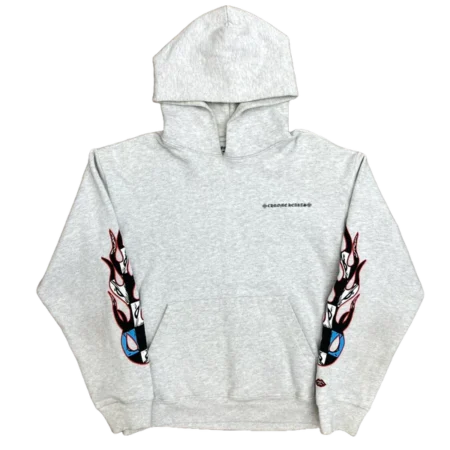 Chrome Hearts Matty Boy Brain Hoodie Heather Grey